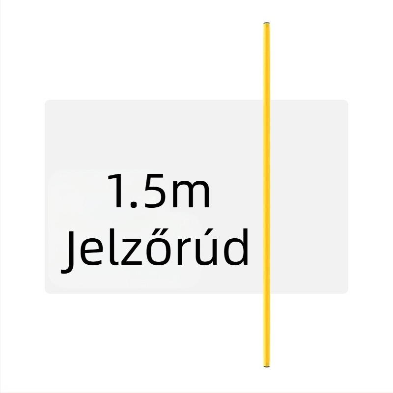 Futball edzőtábla, vödör, akadálybója, érzékelő rendszer, edzőfagylalt tubus, parkoló, közlekedési tábla, rúd, érzékeny létra, korong