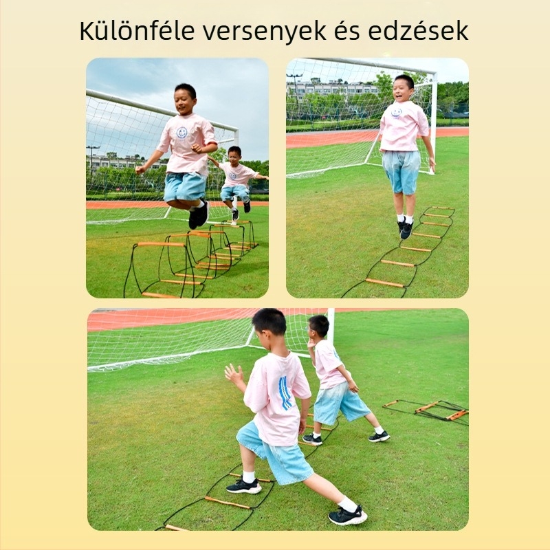 Multifunkcionális pillangó agility létra ugrórács létra ugrórács gyermek kosárlabda fizikai foci tempó edzés kötéllétra felszerelés