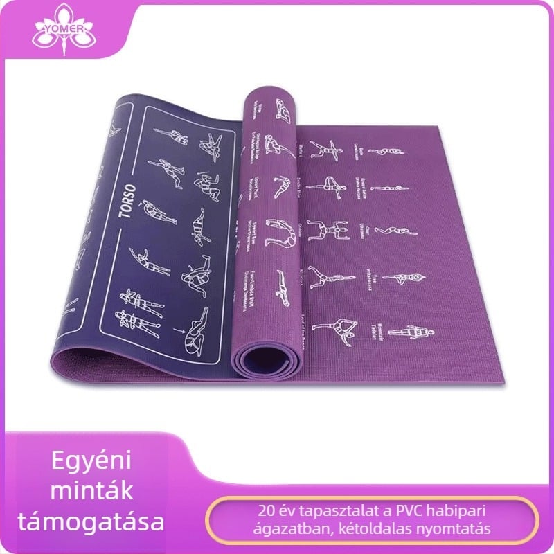 pvc férfi fitneszszőnyeg csúszásmentes jógaszőnyeg gyártók határokon átnyúló sport otthoni gumi professzionális edzőszőnyeg