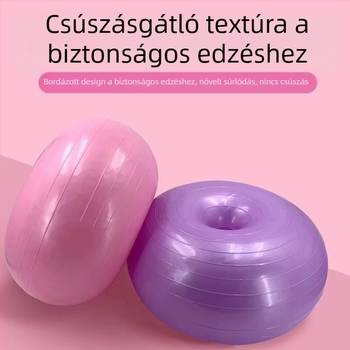 Jóga fánk alma labda fitnesz labda vastagított robbanásbiztos lapos jóga pilates egyensúly labda otthoni párna labda