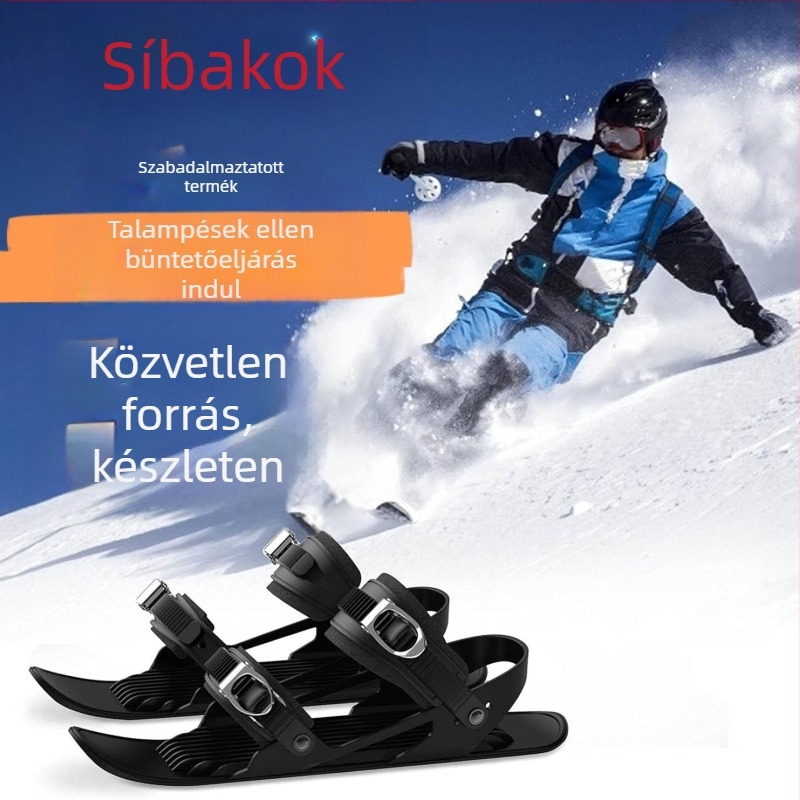 Kültéri mini snowboardozás gördeszka mini síkorcsolya hordozható hótalp mini korcsolya