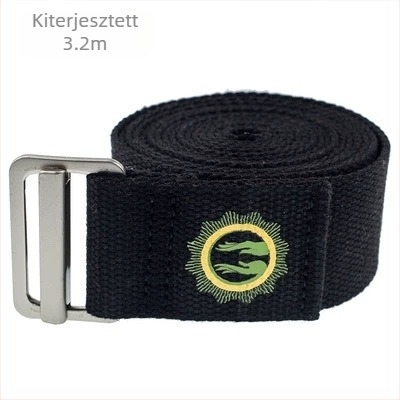 Jóga nyújtóöv 2,5 m-es meghosszabbított, szélesített, vastagított cinkötvözetből készült minőségi jógakötél segédnyújtó eszköz