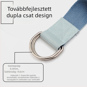 Kétszínű Iyengar jóga nyújtóöv, feszítőöv, jógakötél, jóga segédeszközök