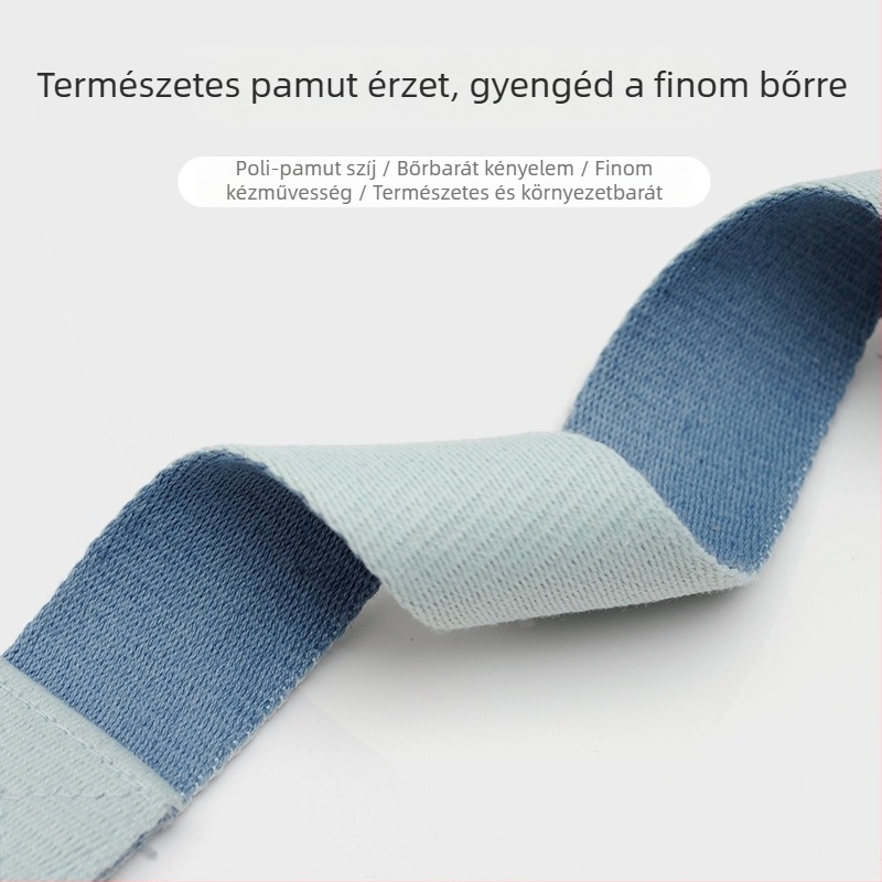 Kétszínű Iyengar jóga nyújtóöv, feszítőöv, jógakötél, jóga segédeszközök