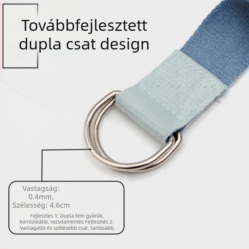 Kétszínű Iyengar jóga nyújtóöv, feszítőöv, jógakötél, jóga segédeszközök