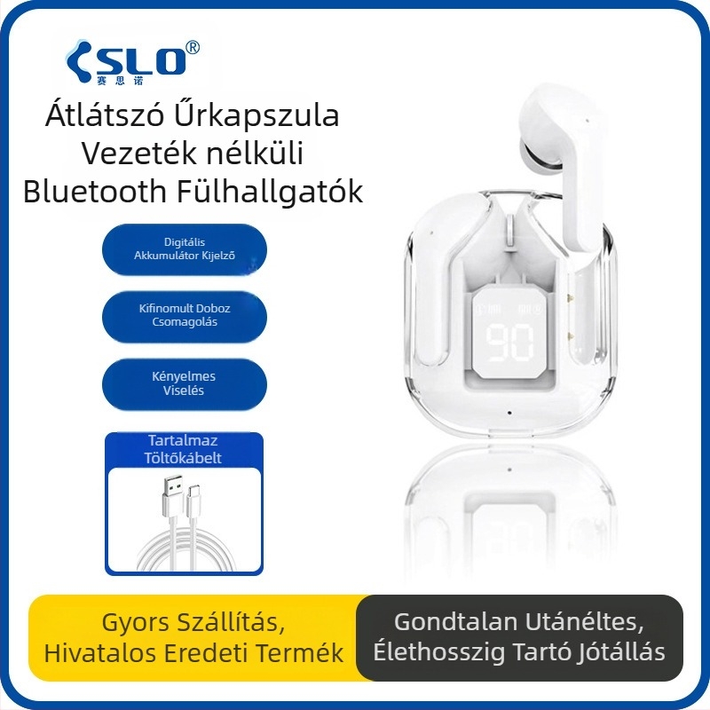 Saino vezeték nélküli Bluetooth headset, amely alkalmas 16Promax Apple 15Pro Huawei Oppo Xiaomi Type-C töltésre