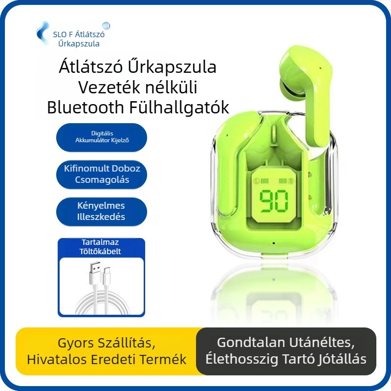 Saino vezeték nélküli Bluetooth headset, amely alkalmas 16Promax Apple 15Pro Huawei Oppo Xiaomi Type-C töltésre