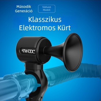 Twooc új kerékpár elektromos kürt újratölthető szuper nagy hangkürt elektromos jármű motorkerékpár rejtett elektromos csengő