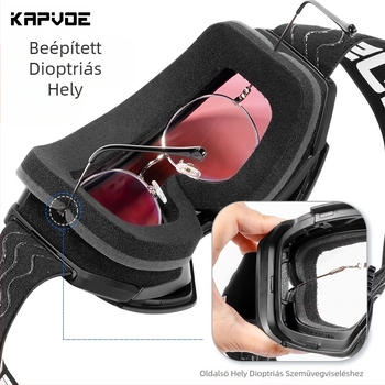 KAPVOE új síszemüveg, ultraibolya sugárzás elleni védelemmel, mágneses páramentesítő HD nagy látómezővel, kültéri hóvédő szemüveg férfiaknak és nőknek