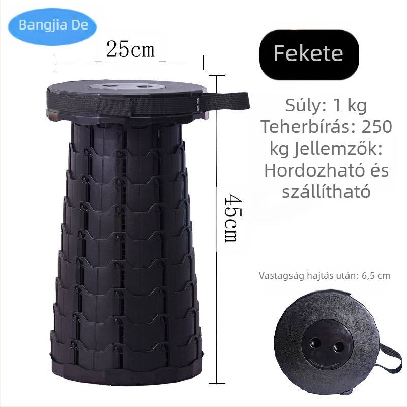 Kültéri behúzható szék, összecsukható szék, hordozható, sorban álláshoz, utazáshoz, állítható otthoni, behúzható szék, éjszakai piaci liftes szék