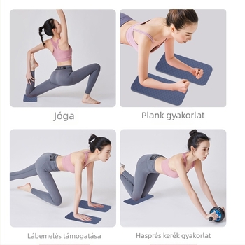 Jógaszőnyeg Téglalap alakú lapos támasztószőnyeg Könyökvédő Hordozható sport jógaszőnyeg TPE jógaszőnyeg Térdvédő