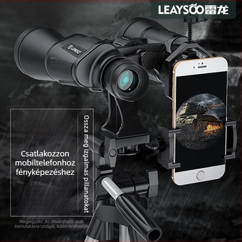 Lei hosszú pengéjű 20x50 távcső nagy teljesítményű HD éjjellátó gyenge fényviszonyok mellett, professzionális katonai kültéri rendezvényekhez