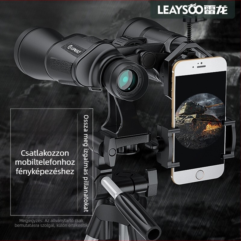 Lei hosszú pengéjű 20x50 távcső nagy teljesítményű HD éjjellátó gyenge fényviszonyok mellett, professzionális katonai kültéri rendezvényekhez