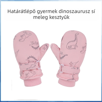 Határokon átnyúló új gyermekkesztyűk gyapjúbéléssel, vastagított fiúkesztyűk, téli lánykesztyűk, baba vízálló síkesztyűk