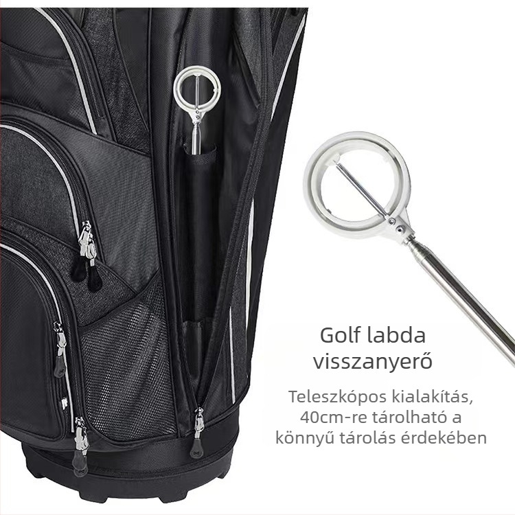 A gyártók golfütő labdaszedő eszközt, labdahorgász eszközt, golfrugós labdaszedő eszközt, labdaszedő eszközt szállítanak