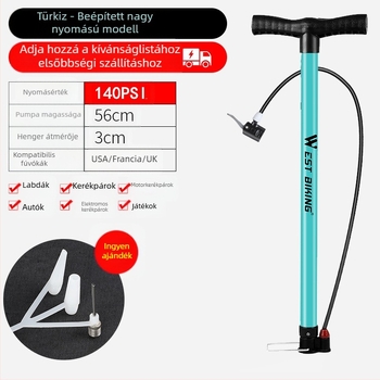 West Rider nagynyomású pumpa hegyi kerékpár otthoni hordozható autó kosárlabda akkumulátor autó motorkerékpár pumpa