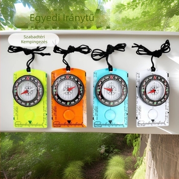 DC361 többfunkciós iránytű kültéri többfunkciós méretarányú térkép vonalzó iránytű nyakpántos iránytű északi tű