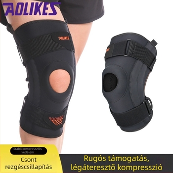 Rugós támasztó térdvédő futóknak, férfi és női kosárlabdához, túrázáshoz, sportokhoz, nyomáscsillapításhoz, lélegző meniszkuszokhoz, térdvédő hüvely