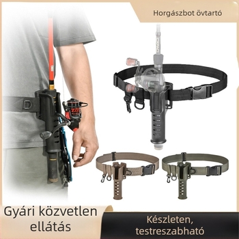 Nagykereskedelmi horgászbot öv bottartó Luya deréktartó homokos horgászfelszerelés horgászbot tartó deréköv bottartó