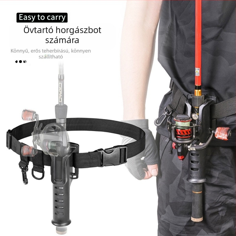 Nagykereskedelmi horgászbot öv bottartó Luya deréktartó homokos horgászfelszerelés horgászbot tartó deréköv bottartó