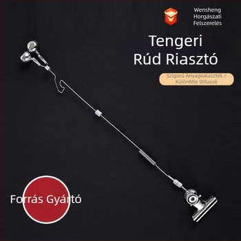 Rozsdamentes acél csengő riasztó tengeri bot sanda bot dobóbot klip riasztóval automatikus offline halcsengő emlékeztető