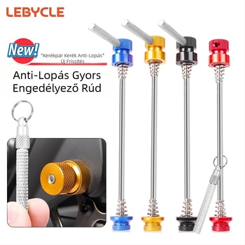 Hegyi kerékpár lopásgátló gyorsfékező kar kerékpár kerékszett virágdob tengely elöl és hátul univerzális fix tengely csavar