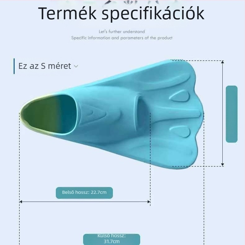 Szilikon úszóbékalábak freestyle békacipők búvárkodáshoz speciális rövid békalábak férfi és női kacsalábbékacipők nagykereskedelem