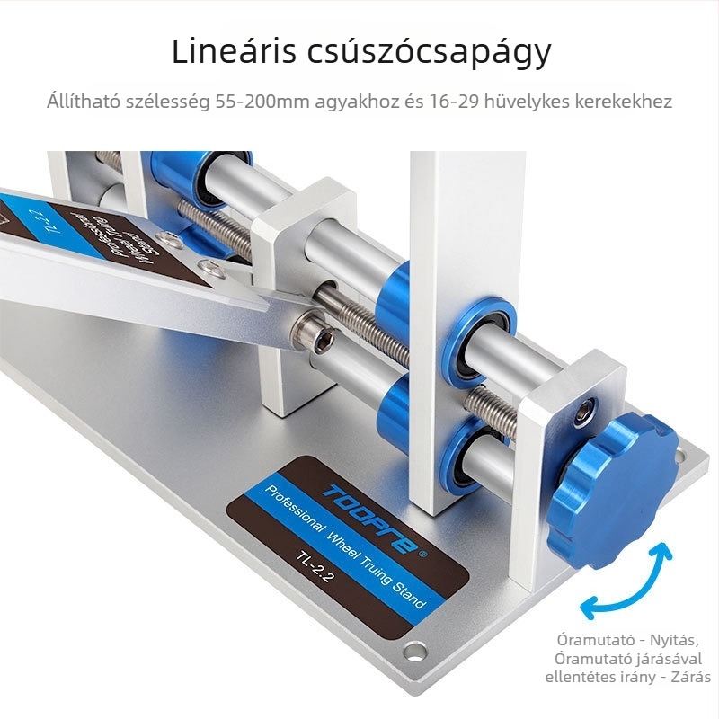 TOOPRE kerékpárgyűrű-állító asztal Hegyikerékpár kerékgyűrű-javító asztal Kerékszett-korrekció Vázgyűrű-állító Vázgyűrű-szerszám