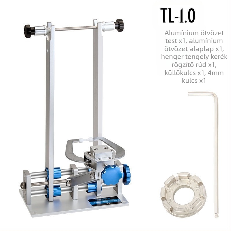 TOOPRE kerékpárgyűrű-állító asztal Hegyikerékpár kerékgyűrű-javító asztal Kerékszett-korrekció Vázgyűrű-állító Vázgyűrű-szerszám