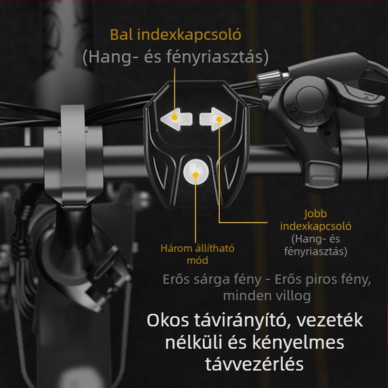 Kerékpár távirányítós hátsó lámpa kürt út vezeték nélküli vaku hátsó lámpa Hot Wheels hegyi kerékpár éjszakai motorozásra figyelmeztető lámpa