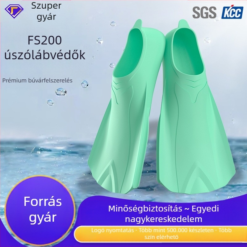 Szilikon uszonyok, testreszabott színű búvárkodáshoz, mellúszáshoz, gyermek úszáshoz, szabadtüdős merüléshez