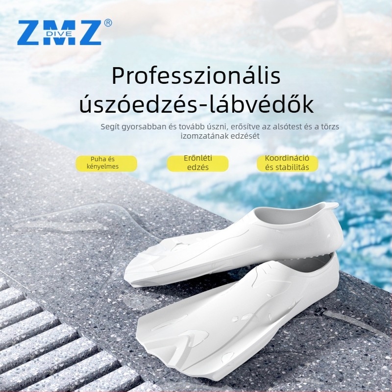 Szilikon uszonyok, testreszabott színű búvárkodáshoz, mellúszáshoz, gyermek úszáshoz, szabadtüdős merüléshez