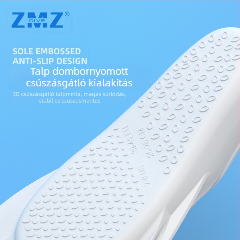 Szilikon uszonyok, testreszabott színű búvárkodáshoz, mellúszáshoz, gyermek úszáshoz, szabadtüdős merüléshez