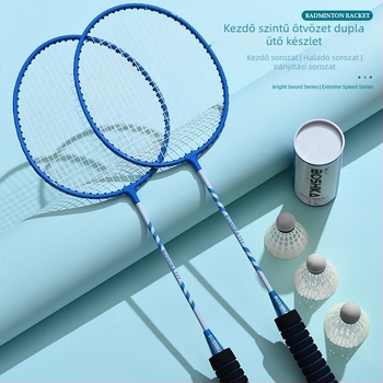 Bestcard tollaslabda ütő, eredeti áruk, nagykereskedelmi, dupla ütésű szivacs fogantyúval, többszínű ötvözetből készült, felnőtt diákoknak szánt ütő