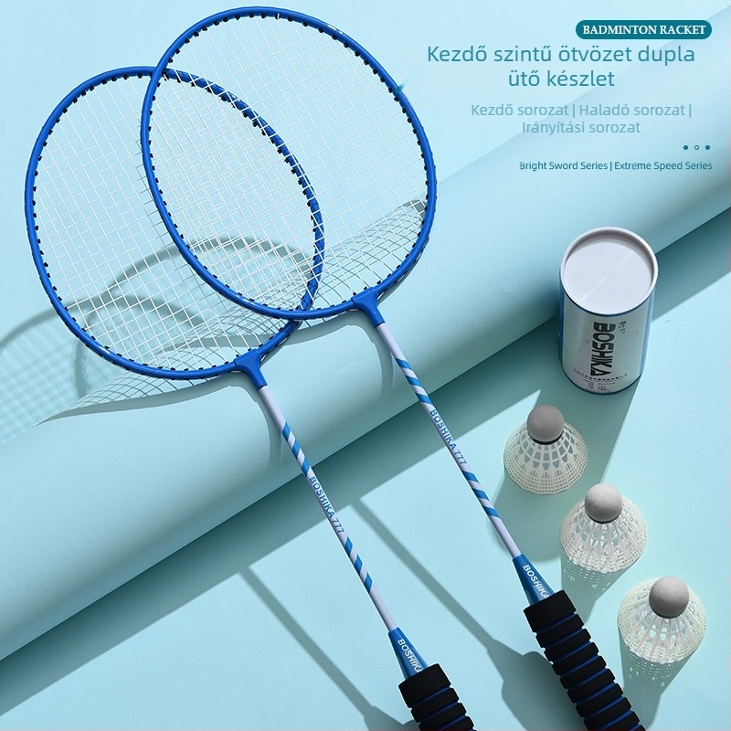 Bestcard tollaslabda ütő, eredeti áruk, nagykereskedelmi, dupla ütésű szivacs fogantyúval, többszínű ötvözetből készült, felnőtt diákoknak szánt ütő