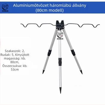 Horgászbot konzol alumínium ötvözetből, talajba helyezett háromszög konzol, teleszkópos, nagy hatótávolságú dobóbot, tengeri bot, háromlábú állvány, kültéri horgászbot