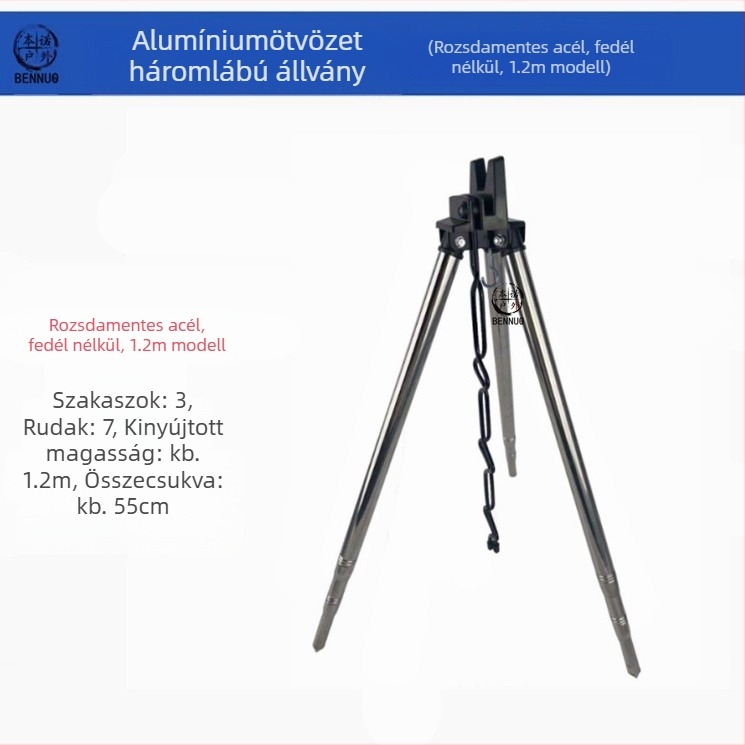Horgászbot konzol alumínium ötvözetből, talajba helyezett háromszög konzol, teleszkópos, nagy hatótávolságú dobóbot, tengeri bot, háromlábú állvány, kültéri horgászbot