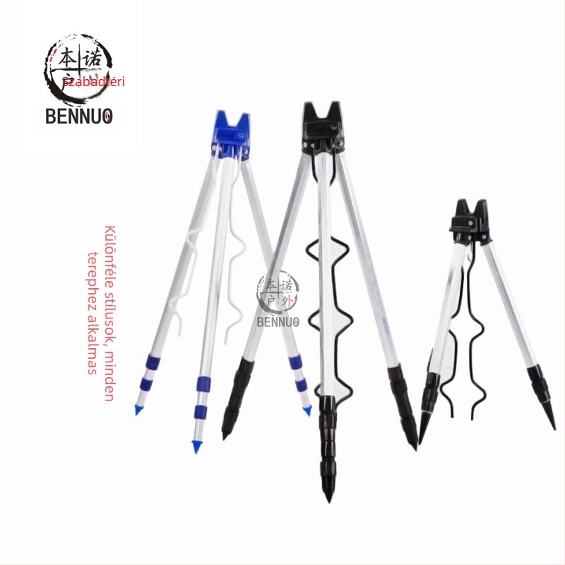 Horgászbot konzol alumínium ötvözetből, talajba helyezett háromszög konzol, teleszkópos, nagy hatótávolságú dobóbot, tengeri bot, háromlábú állvány, kültéri horgászbot