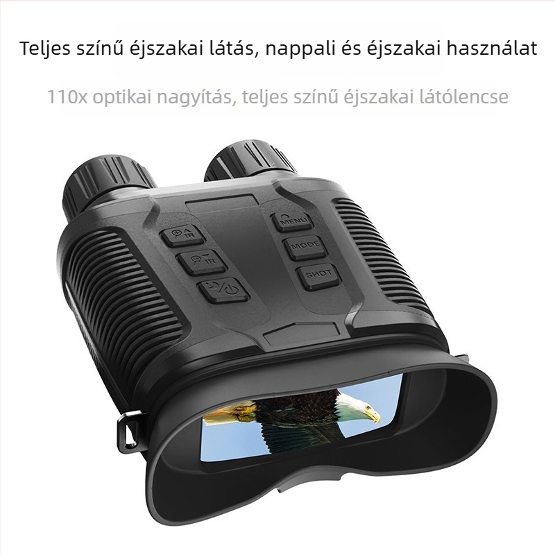 Határokon átnyúló új 4K-s, gyenge fényviszonyok mellett is használható, teljes színű éjjellátó készülék, ultra-tiszta, nagyméretű képernyővel, 8x digitális zoommal, infravörös kültéri éjjellátóval