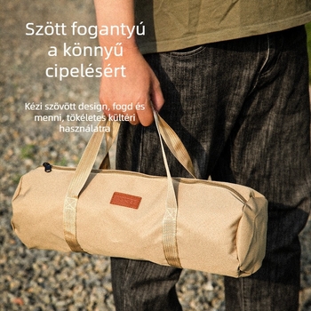 Kemping sátor szélkötél földelési szerszám kozmetikai táska kemping stílusú kiegészítők kozmetikai táska kültéri táska földelési szög táska hengeres táska