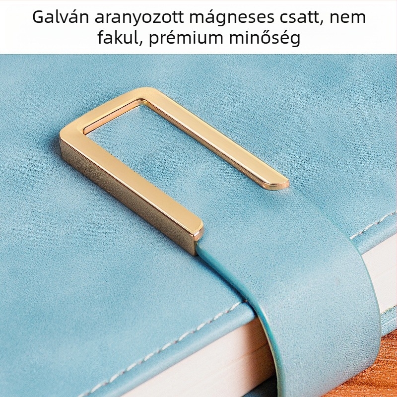 Vastag bőr jegyzettömb csattal, üzletembereknek, egyszerű főiskolai hallgatóknak, 5 megbeszélésnapló művészet