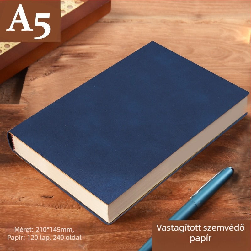 Vastag bőr jegyzettömb csattal, üzletembereknek, egyszerű főiskolai hallgatóknak, 5 megbeszélésnapló művészet