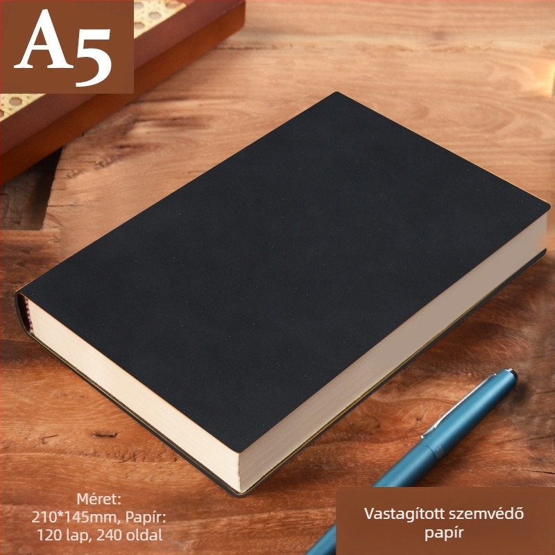 Vastag bőr jegyzettömb csattal, üzletembereknek, egyszerű főiskolai hallgatóknak, 5 megbeszélésnapló művészet