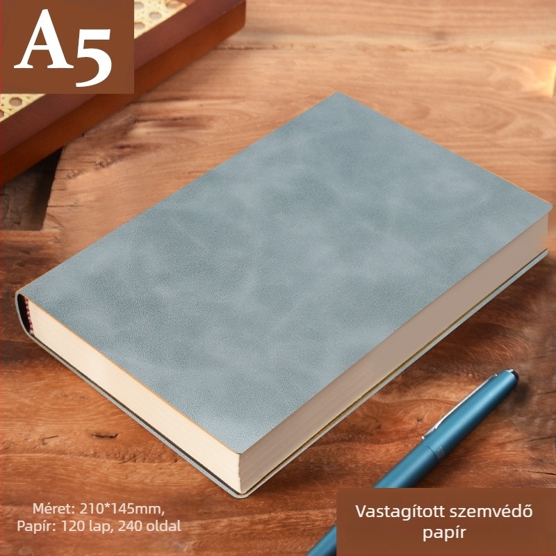 Vastag bőr jegyzettömb csattal, üzletembereknek, egyszerű főiskolai hallgatóknak, 5 megbeszélésnapló művészet