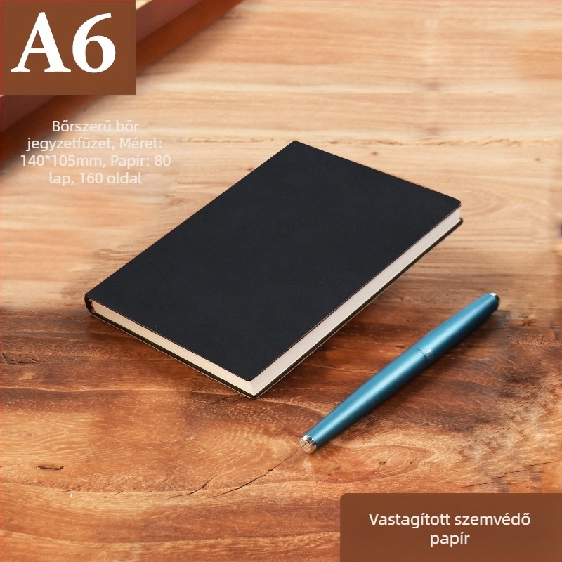 Vastag bőr jegyzettömb csattal, üzletembereknek, egyszerű főiskolai hallgatóknak, 5 megbeszélésnapló művészet