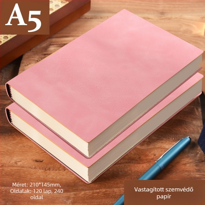 Vastag bőr jegyzettömb csattal, üzletembereknek, egyszerű főiskolai hallgatóknak, 5 megbeszélésnapló művészet