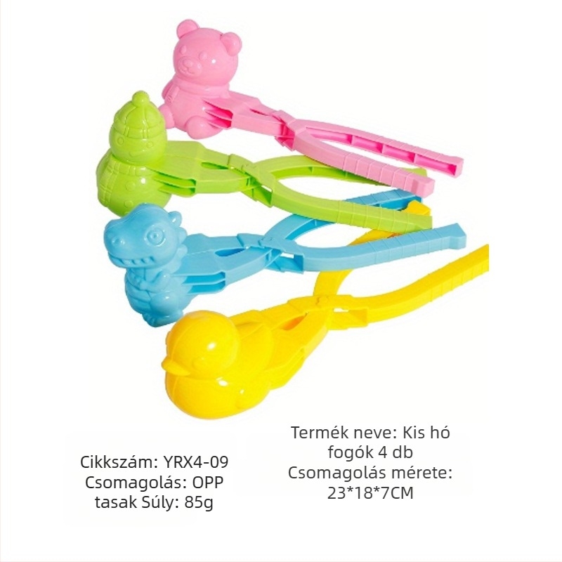 Határokon átnyúló hógolyócsat-csipesz nagykereskedelmi gyermek téli kültéri csiptetőjáték hócsata interaktív készlet