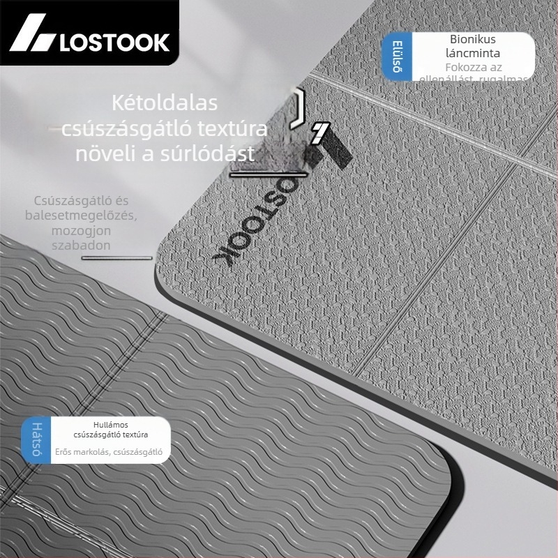 Összecsukható jógaszőnyeg Csúszásmentes, szélesített, vastagított fitneszszőnyeg Otthoni csendes, szélesített, vastagított edzőszőnyeg nagykereskedelem