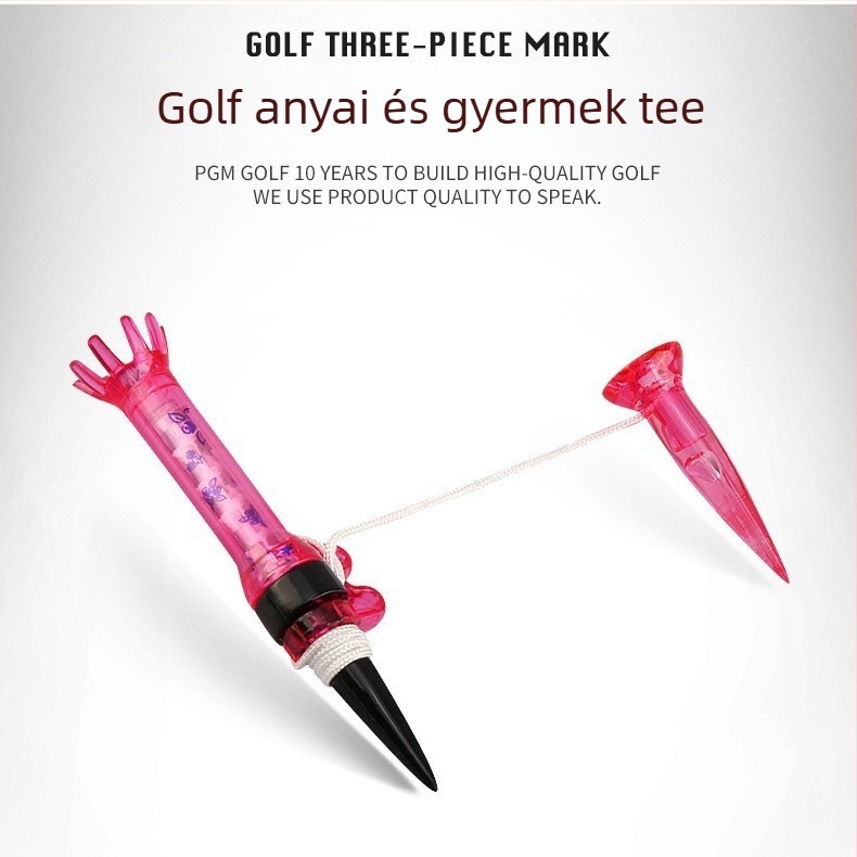 PGM Golf Supplies Green Fork Tee Mark háromrészes szett dobozos ajándékcsomaggal