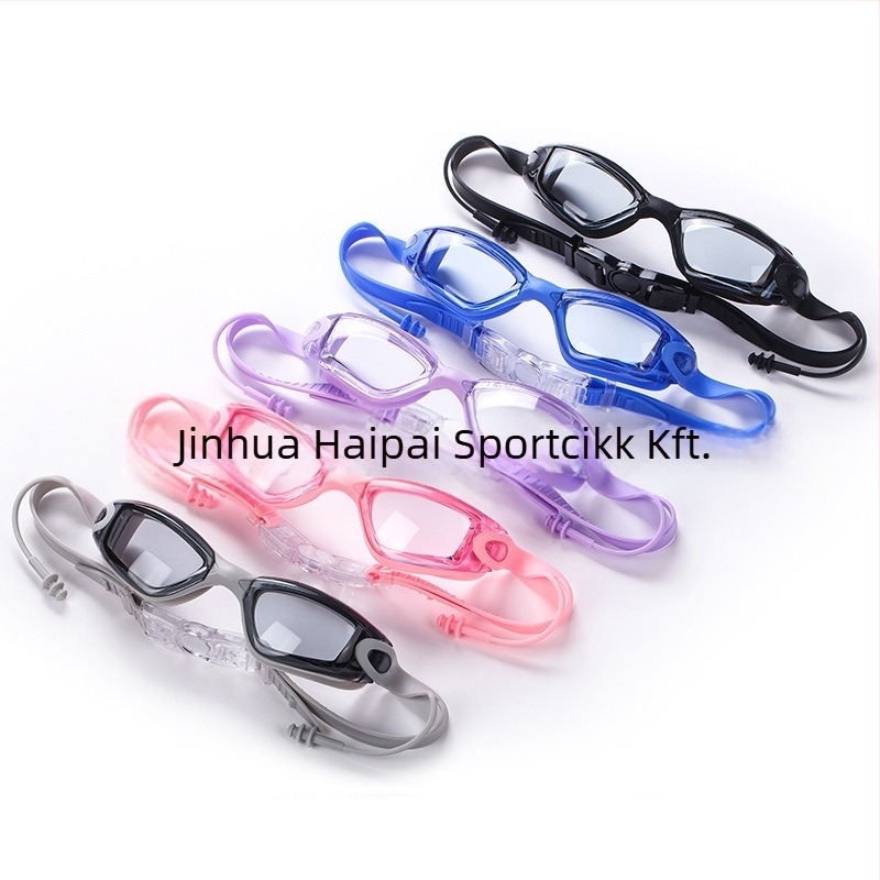 Határokon átnyúló nagyfelbontású úszószemüveg felnőtteknek, páramentes úszószemüveg nagykereskedelmi szemüveg férfiaknak és nőknek, szilikon vízálló úszószemüveg dobozban